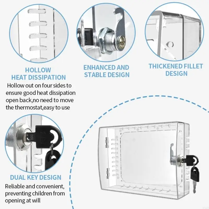 P9FB Lockable Thermostat Guard Box with Key Prevents Tampering In Commercial Setting
P9FB Lockable Thermostat Guard Box with Key Prevents Tampering In Commercial Setting