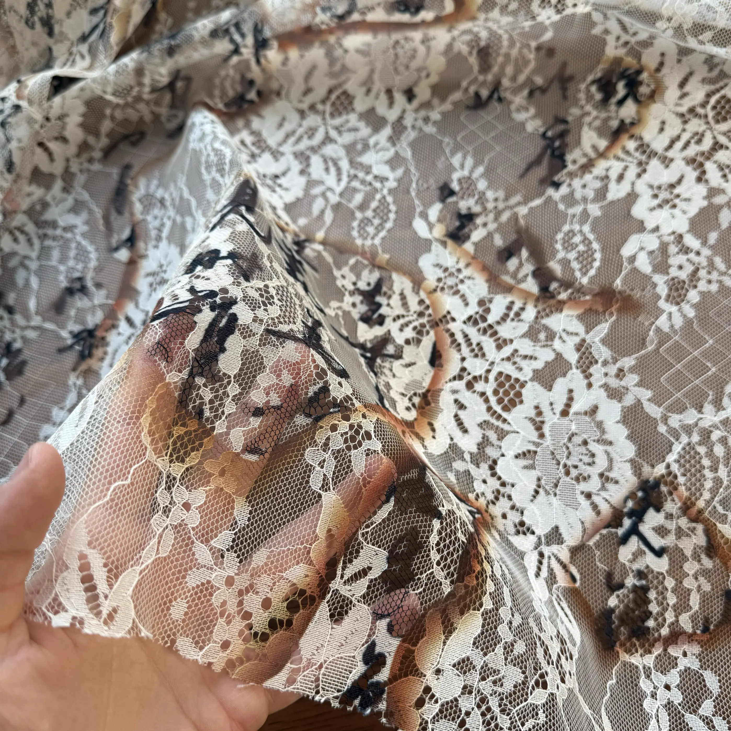 Spring Summer Elasticity Lace Printed Fabric for Dress Shawl Clothing Design Cloth Diy By The Meter Sewing Material
Spring Summer Elasticity Lace Printed Fabric for Dress Shawl Clothing Design Cloth Diy By The Meter Sewing Material
