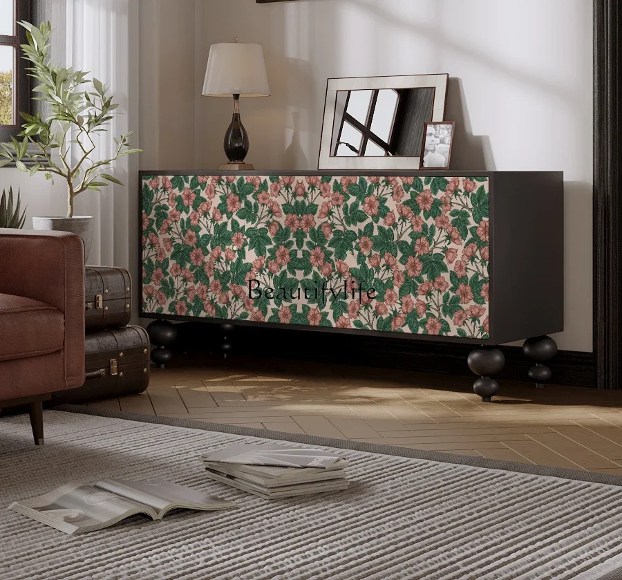 American flower and bird household solid wood dining side cabinet living room modern simple locker
American flower and bird household solid wood dining side cabinet living room modern simple locker