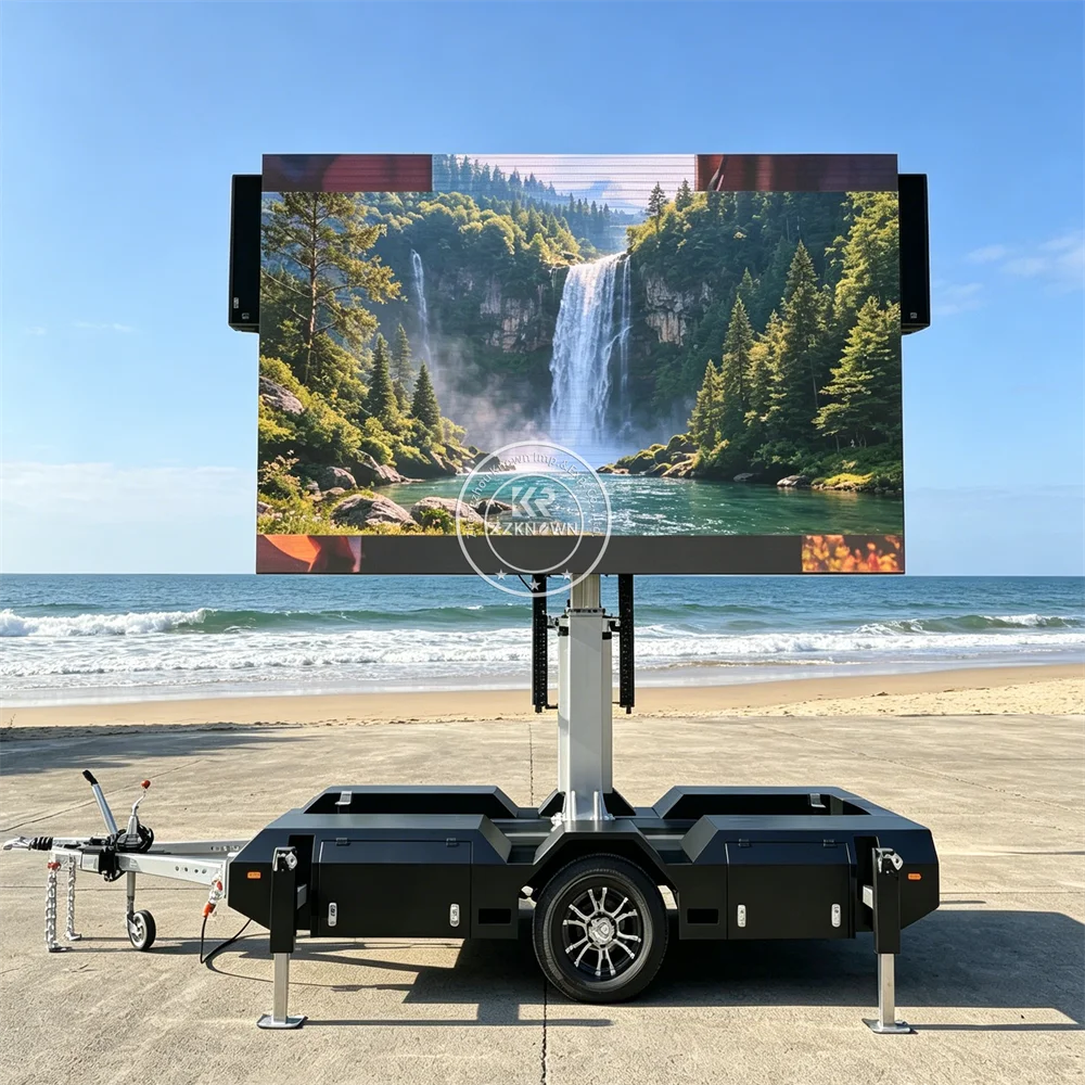 High Brightness LED Advertising Trailer Mobile Digital Billboard Screen Trailer For City Promotion Use
High Brightness LED Advertising Trailer Mobile Digital Billboard Screen Trailer For City Promotion Use