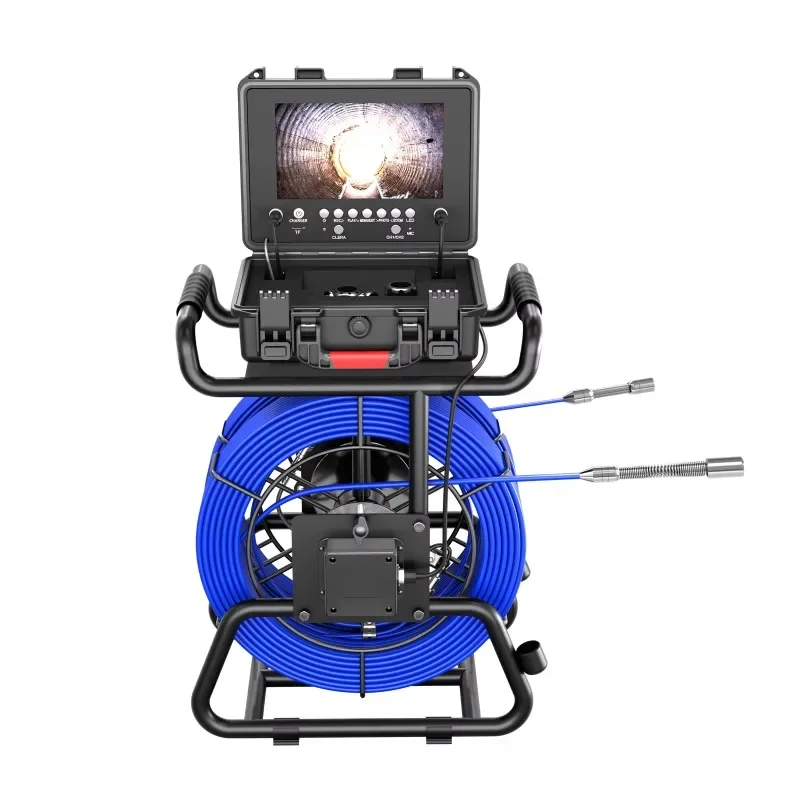 Sewer Inspection Camera 9" IPS Dual-Lens Borescope 1080P Sewer Camera Meter Counter 5/7MM Fiberglass Cable
Sewer Inspection Camera 9" IPS Dual-Lens Borescope 1080P Sewer Camera Meter Counter 5/7MM Fiberglass Cable