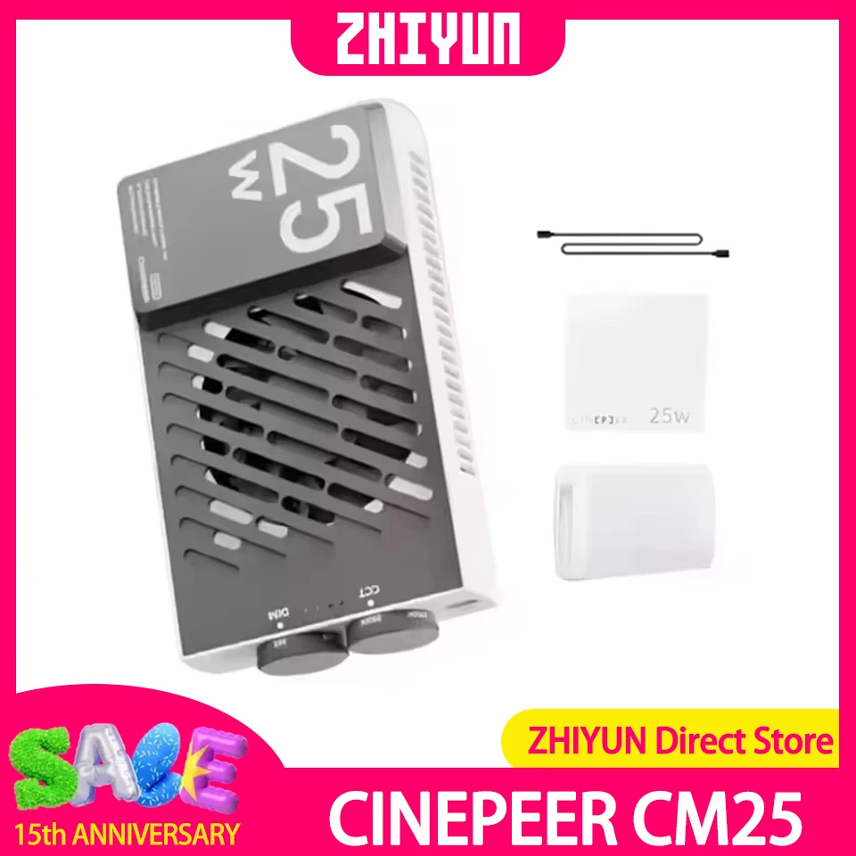 ZHIYUN CINEPEER CM25 25W Led Lights Bi Color Handheld Pocket Photo Lamp Video Light Fill Light Photography Lighting
ZHIYUN CINEPEER CM25 25W Led Lights Bi Color Handheld Pocket Photo Lamp Video Light Fill Light Photography Lighting