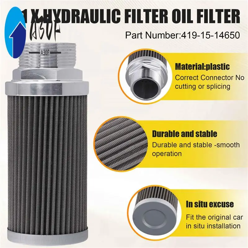 A30F-Forklift Hydraulic Filter Oil Filter Stainless Steel 419-15-14650 For Komatsu Wa380-3 Loader Oil Inlet Filter
A30F-Forklift Hydraulic Filter Oil Filter Stainless Steel 419-15-14650 For Komatsu Wa380-3 Loader Oil Inlet Filter