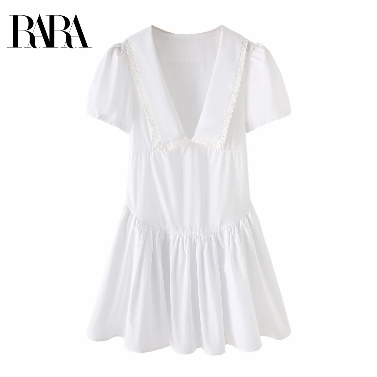 RARA 2025 Womens Short Sleeve V Neck Collared Lace Trim Puff Sleeve Tiered Mini Dress for Daily Wear and Parties
RARA 2025 Womens Short Sleeve V Neck Collared Lace Trim Puff Sleeve Tiered Mini Dress for Daily Wear and Parties