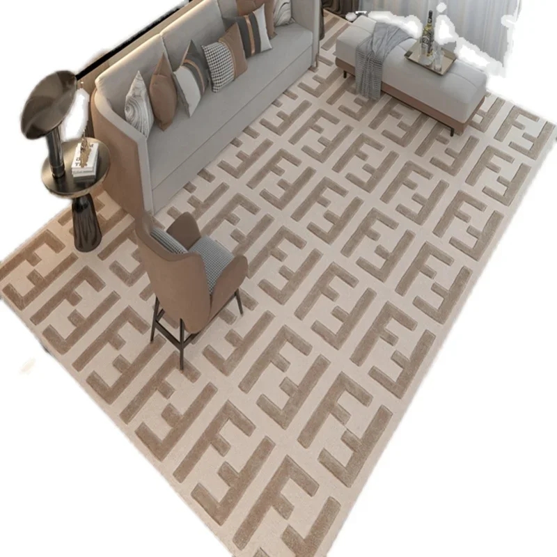 American light luxury internet celebrity home, European and American carpets, living room, coffee table, modern and simple
American light luxury internet celebrity home, European and American carpets, living room, coffee table, modern and simple