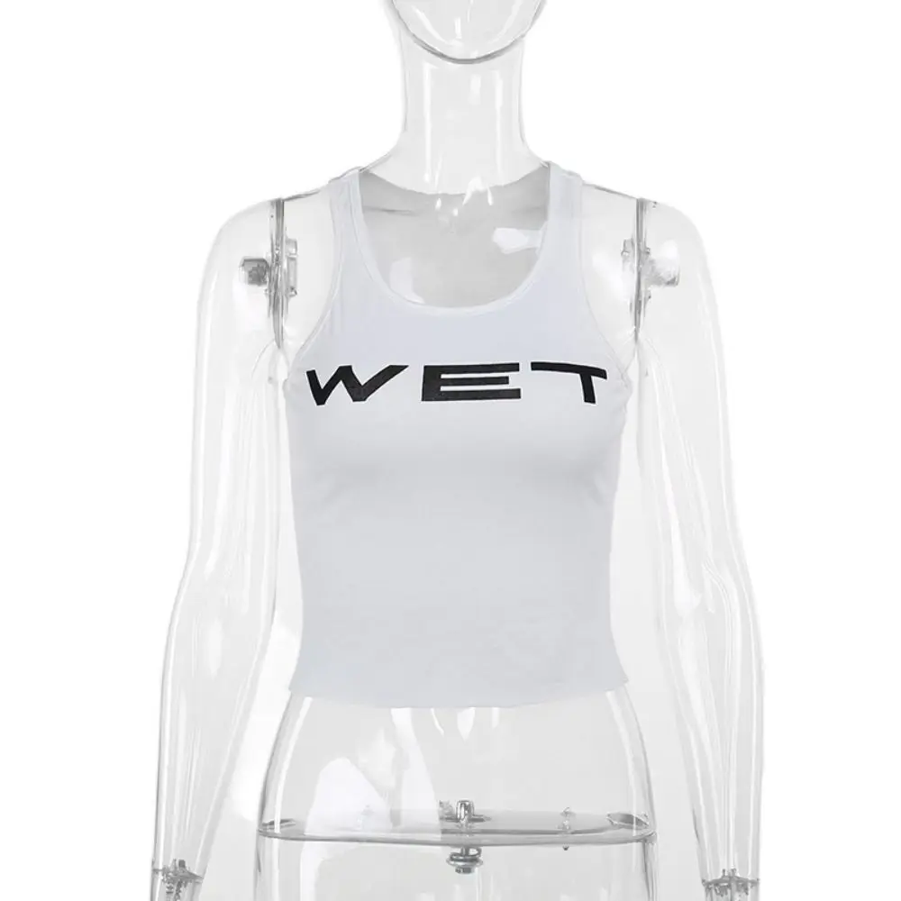 Casual U-neck Slim Women's Tank Tops Y2k Vest Letter Printed Camisole Slim Fit Sports Corset Print Crop Tops Vacation
Casual U-neck Slim Women's Tank Tops Y2k Vest Letter Printed Camisole Slim Fit Sports Corset Print Crop Tops Vacation