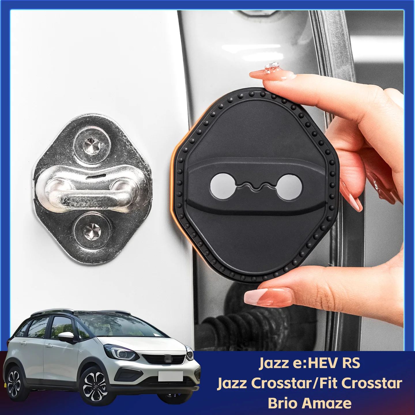2/4Pcs Silicone Car Door Lock Cover Protective Decoration Case For Honda Jazz e:HEV RS Jazz Crosstar/Fit Crosstar Brio Amaze
2/4Pcs Silicone Car Door Lock Cover Protective Decoration Case For Honda Jazz e:HEV RS Jazz Crosstar/Fit Crosstar Brio Amaze
