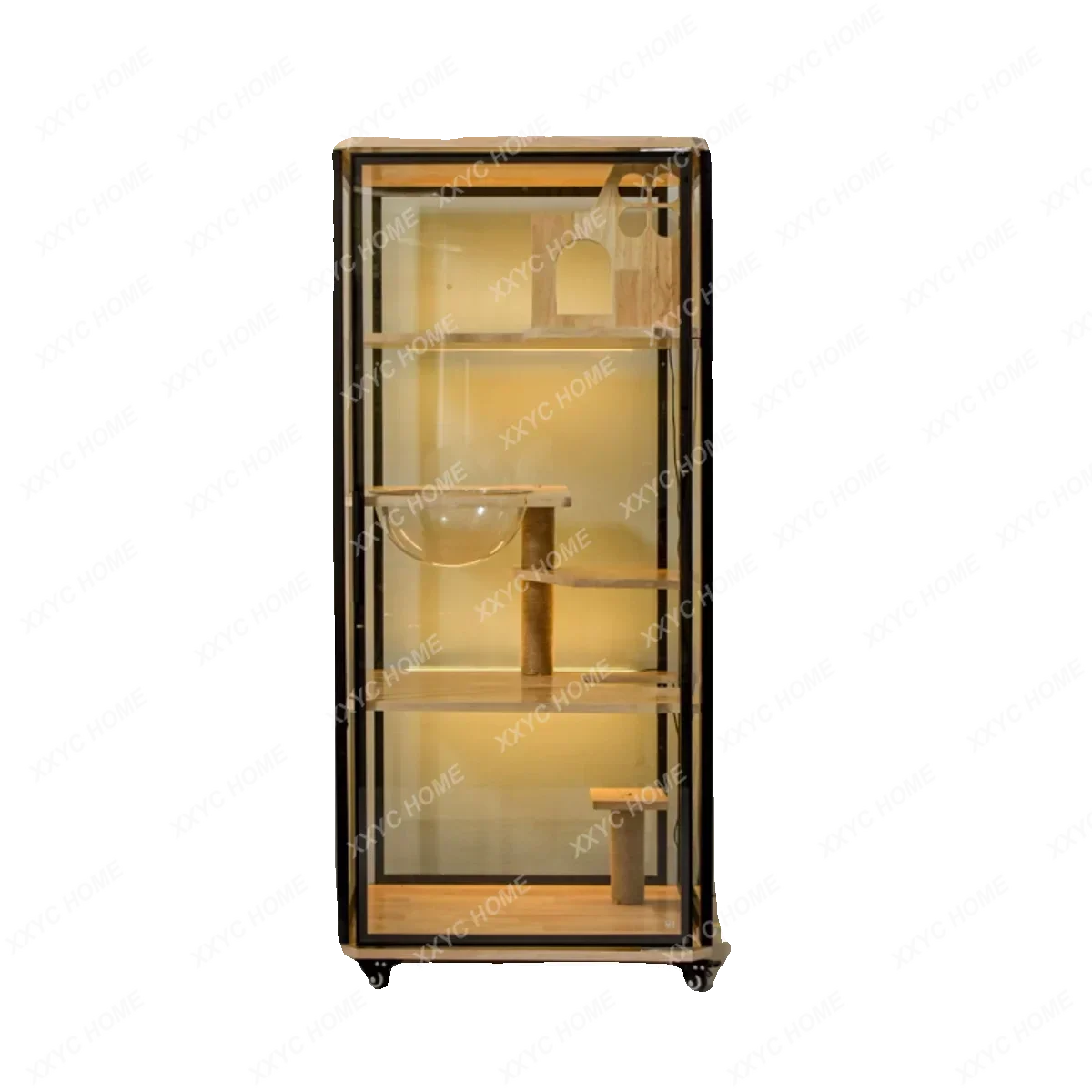 Villa Solid Wood Transparent Luxury Glass Cabinet Climbing Frame Household Cat Cage Pet Display Cabinet
Villa Solid Wood Transparent Luxury Glass Cabinet Climbing Frame Household Cat Cage Pet Display Cabinet