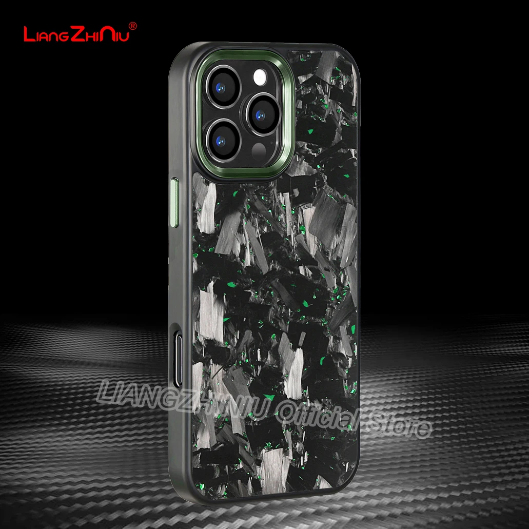 Real Forged Carbon Fiber Cover For Iphone 16 Pro Max/15/14/13/12 Magsafe Charging Metal Lens Border Pc+Tpu Shockproof Phone Case
Real Forged Carbon Fiber Cover For Iphone 16 Pro Max/15/14/13/12 Magsafe Charging Metal Lens Border Pc+Tpu Shockproof Phone Case