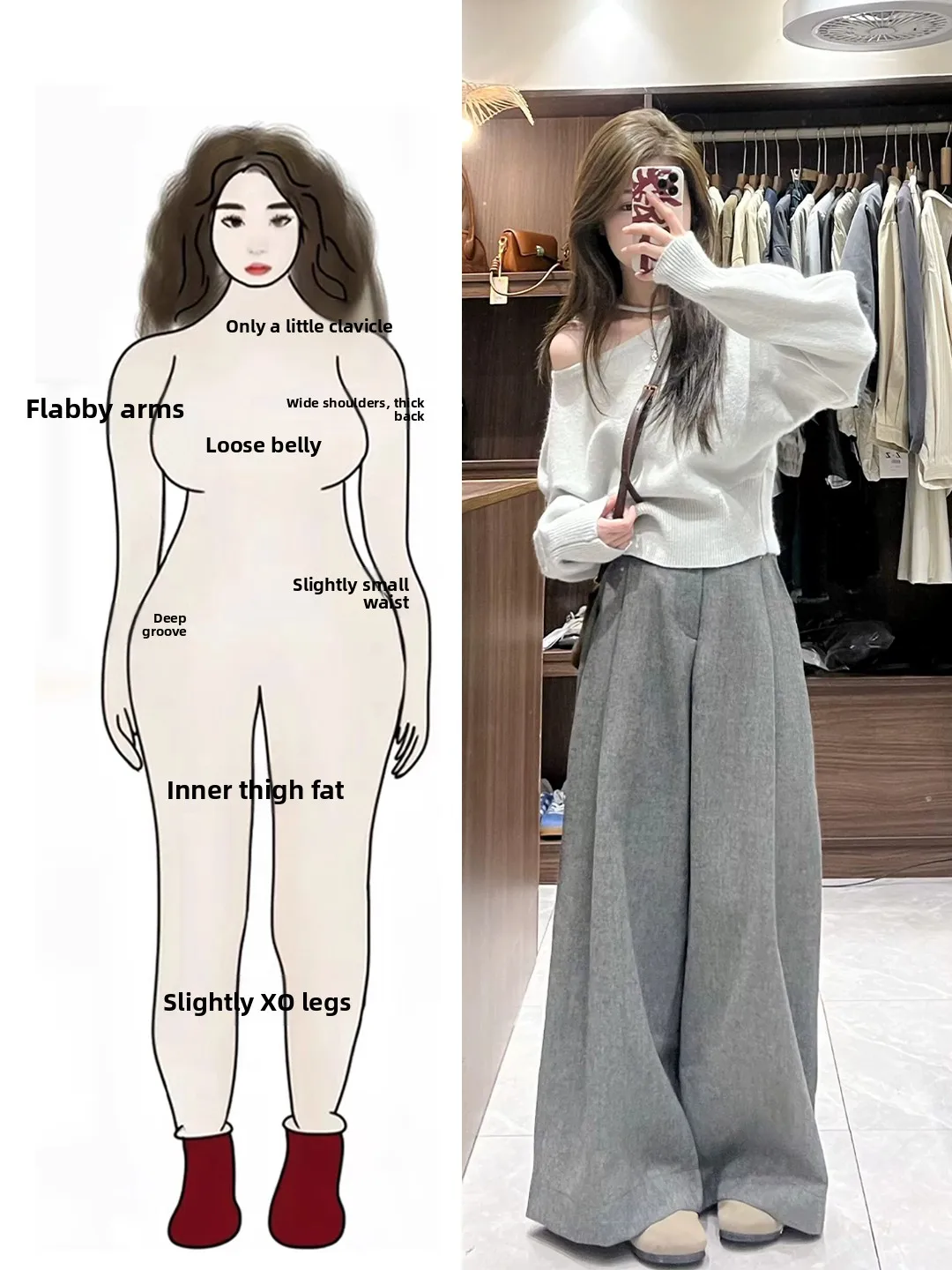 Spring Faion Knitted Sweater High Waist Wide Leg Pants oulder Baring Women's Set plus Size Micro Fat MM Korean Sle
Spring Faion Knitted Sweater High Waist Wide Leg Pants oulder Baring Women's Set plus Size Micro Fat MM Korean Sle