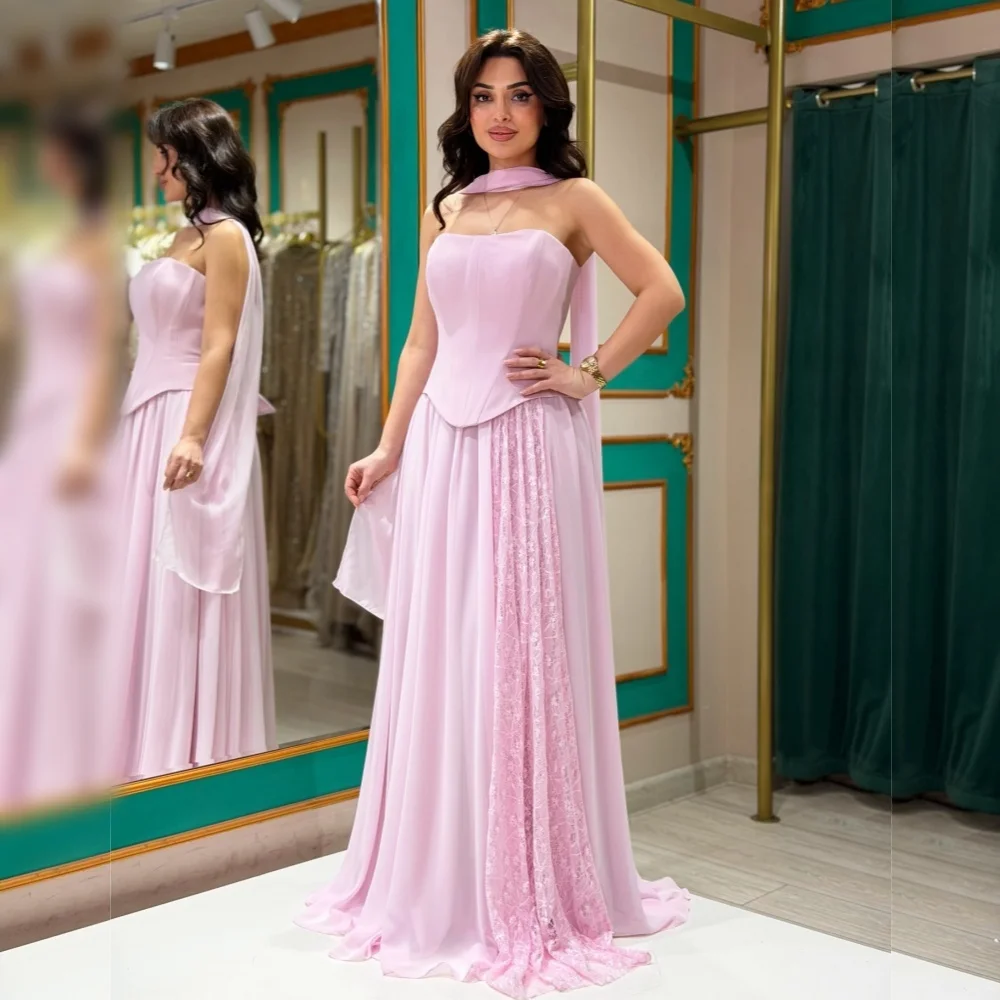 Customized Elegant Wedding Party Dress Prom Dresses Pleat Lace Strapless Evening Dress A-line Long Dresses Classic
Customized Elegant Wedding Party Dress Prom Dresses Pleat Lace Strapless Evening Dress A-line Long Dresses Classic