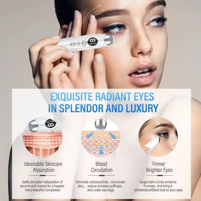 Electric Facial Massager Micro Vibration Eye Beauty Instrument Black Eye Circles Care
Electric Facial Massager Micro Vibration Eye Beauty Instrument Black Eye Circles Care