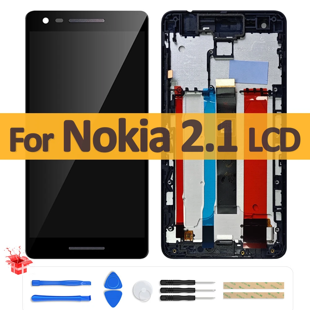 5.5" Display For Nokia 2.1 TA-1080 TA-1084 A-1086 TA-1092 LCD Display Touch Screen Digitizer Assmebly + Frame Replacement Parts
5.5" Display For Nokia 2.1 TA-1080 TA-1084 A-1086 TA-1092 LCD Display Touch Screen Digitizer Assmebly + Frame Replacement Parts