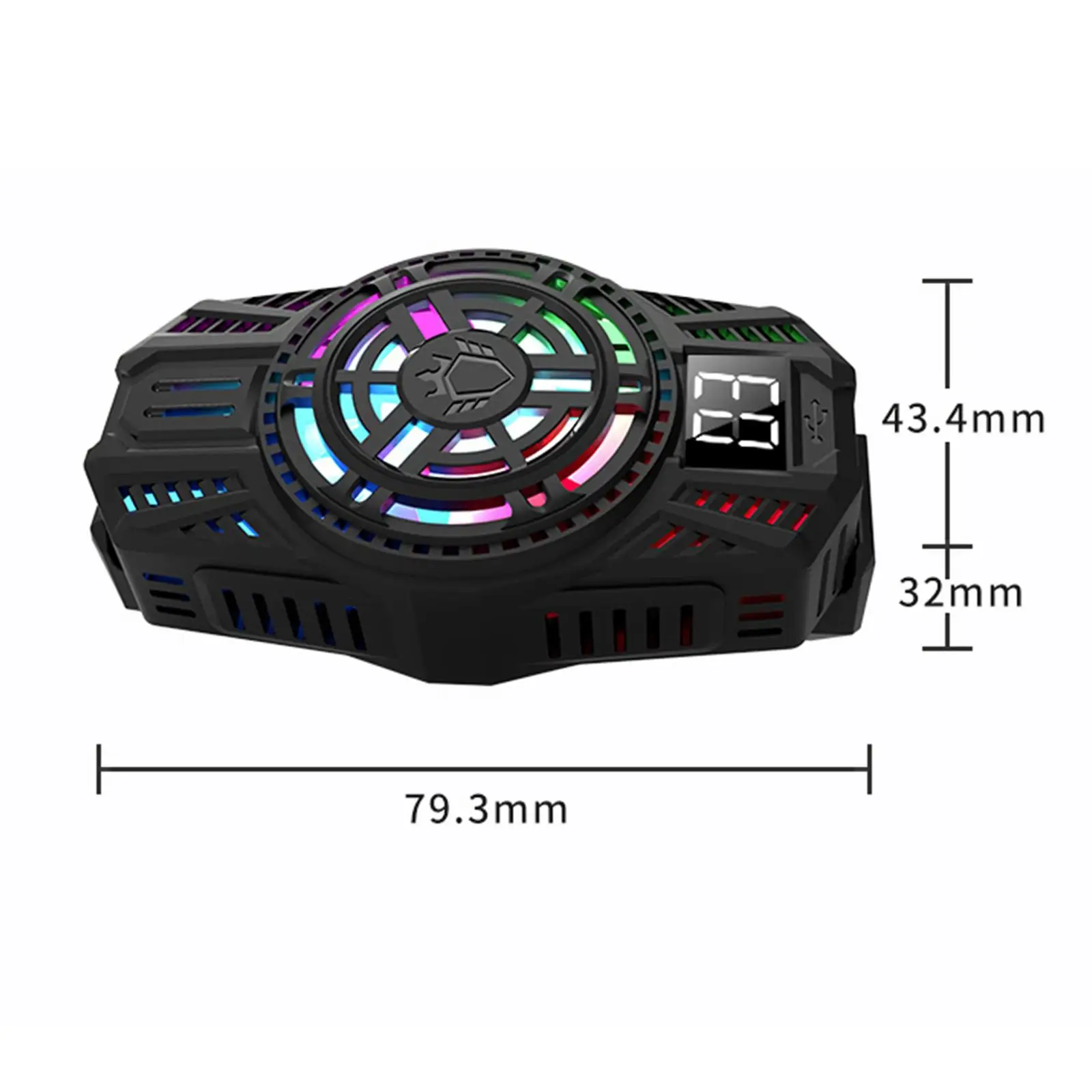 Phone Cooling Fan Radiator 7 Leaf Portable for Most Phone Playing Game
Phone Cooling Fan Radiator 7 Leaf Portable for Most Phone Playing Game