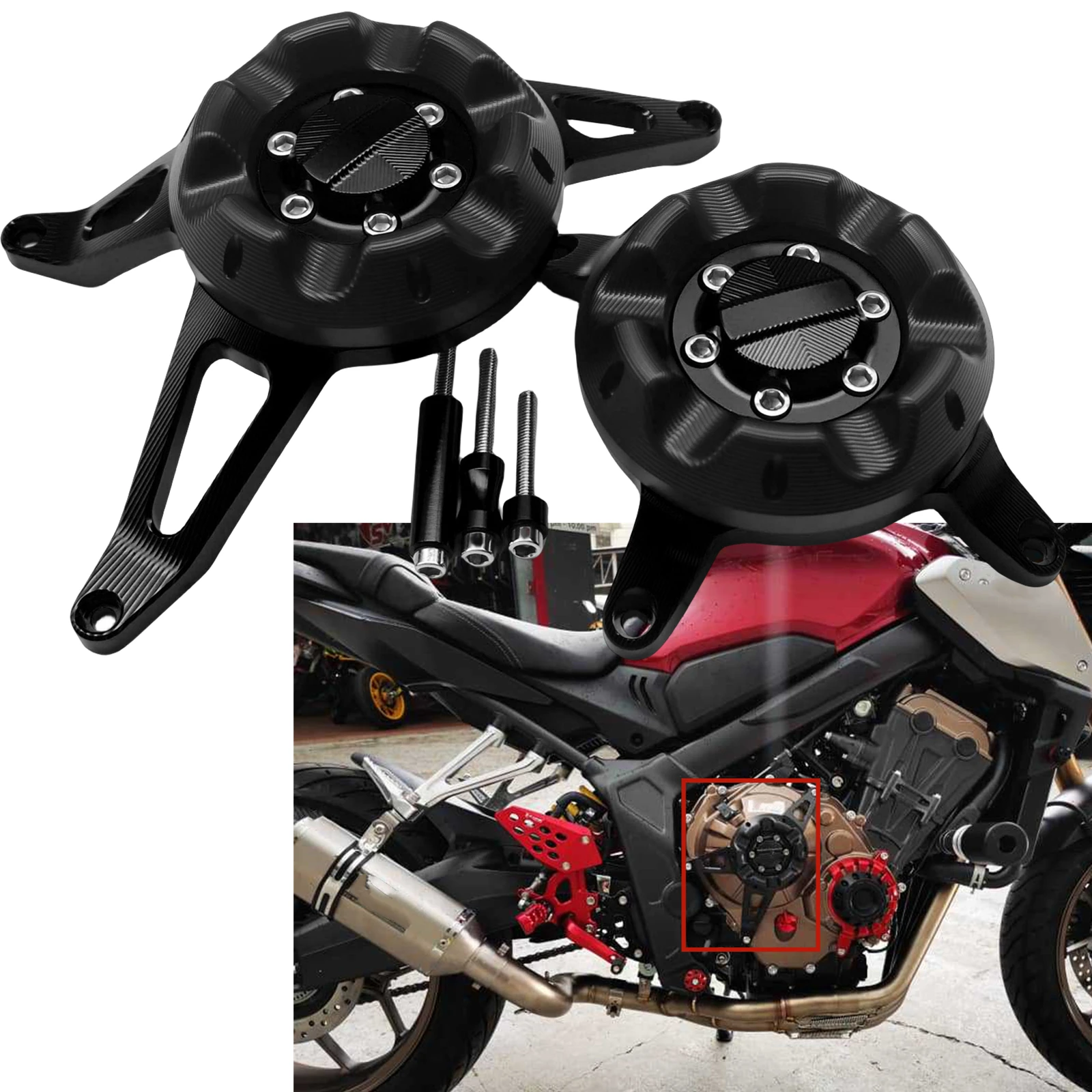 For HONDA CB650F CBR650F 2014-2020 /CBR650R CB650R 2019-2020 Motorcycle Engine Protective Guard Cover Cap
For HONDA CB650F CBR650F 2014-2020 /CBR650R CB650R 2019-2020 Motorcycle Engine Protective Guard Cover Cap