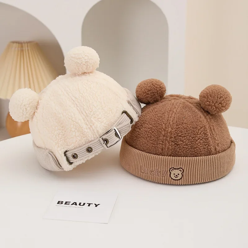 Детская кепка-докер с милым мультяшным медведем, зимние теплые шапки без полей для маленьких мальчиков и девочек, детская кепка для малышей
Детская кепка-докер с милым мультяшным медведем, зимние теплые шапки без полей для маленьких мальчиков и девочек, детская кепка для малышей