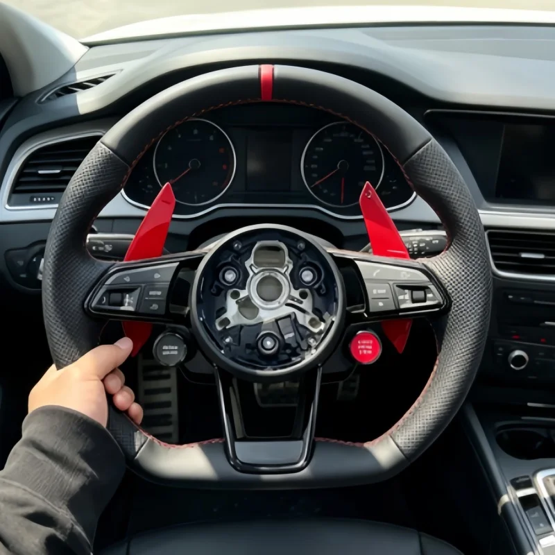 Car Steering Wheel Microfiber Leather A3 A4 A5 S4 RS5 S3 S4 S5 A6 A7 A8 Q5 Q7 TT R8 S6 RS6 RS7 Interior Accessories For Audi B9
Car Steering Wheel Microfiber Leather A3 A4 A5 S4 RS5 S3 S4 S5 A6 A7 A8 Q5 Q7 TT R8 S6 RS6 RS7 Interior Accessories For Audi B9