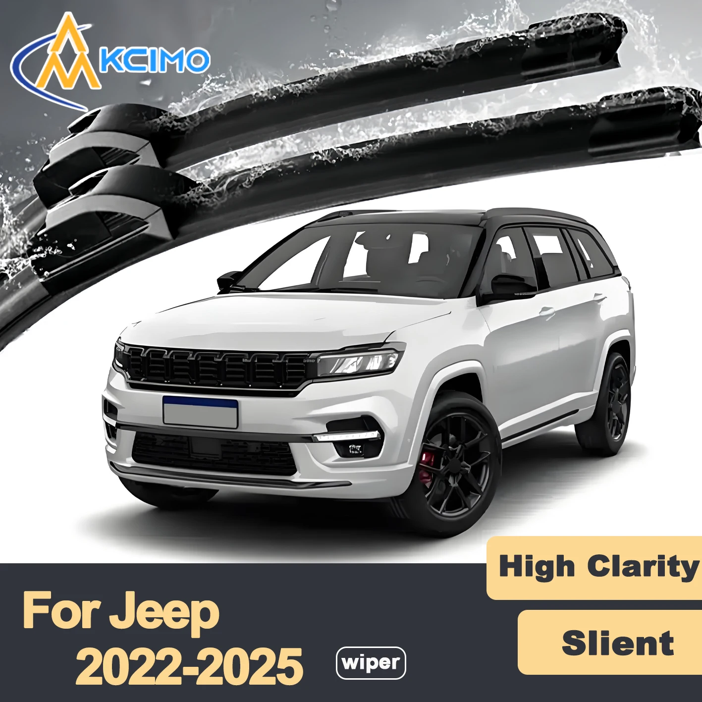 Резиновые прочные бесшумные щетки стеклоочистителя премиум-класса, 2 шт. для Jeep Commander 2022-2025, комплект щеток переднего стеклоочистителя Meridian
Резиновые прочные бесшумные щетки стеклоочистителя премиум-класса, 2 шт. для Jeep Commander 2022-2025, комплект щеток переднего стеклоочистителя Meridian