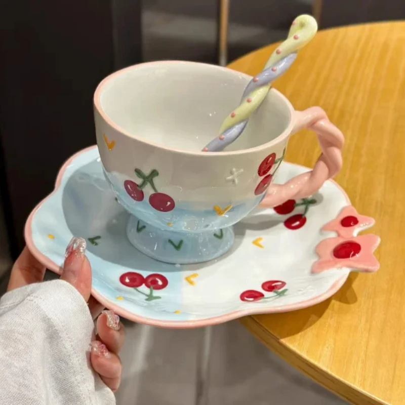 Cute Cartoon Anime Peripheral Relief Breakfast Oat Milk Cup With High Appearance And Large Capacity Girl Ceramic Mug Gift
Cute Cartoon Anime Peripheral Relief Breakfast Oat Milk Cup With High Appearance And Large Capacity Girl Ceramic Mug Gift