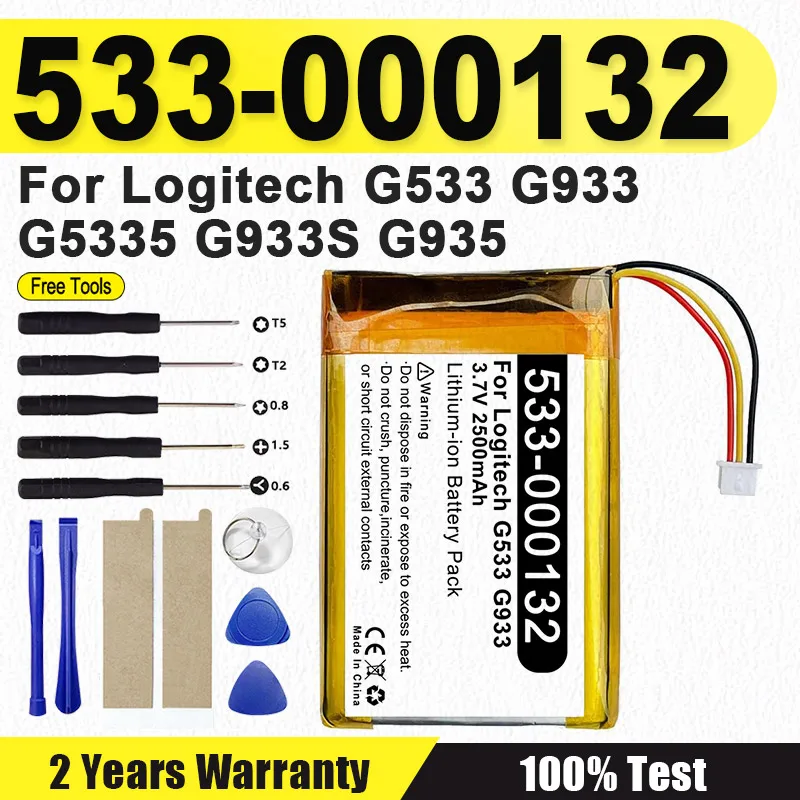Совершенно новый аккумулятор 533-000132 для Logitech G533 G933 2500 мАч 603450 533-000132 аккумуляторная батарея + бесплатные инструменты
Совершенно новый аккумулятор 533-000132 для Logitech G533 G933 2500 мАч 603450 533-000132 аккумуляторная батарея + бесплатные инструменты