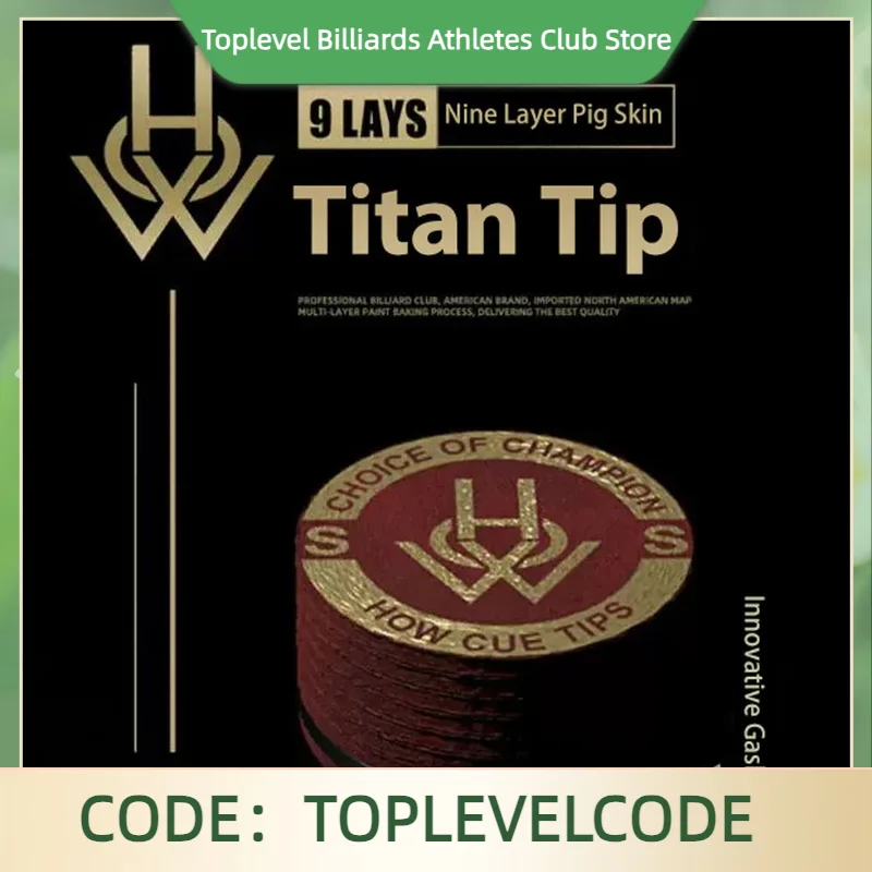 HOW-Titan Tips for Pool Cue, Snooker Cue Tip, Glue on Tip, Billiard Stick Tips, Billiard Accessories, S M H 14mm
HOW-Titan Tips for Pool Cue, Snooker Cue Tip, Glue on Tip, Billiard Stick Tips, Billiard Accessories, S M H 14mm