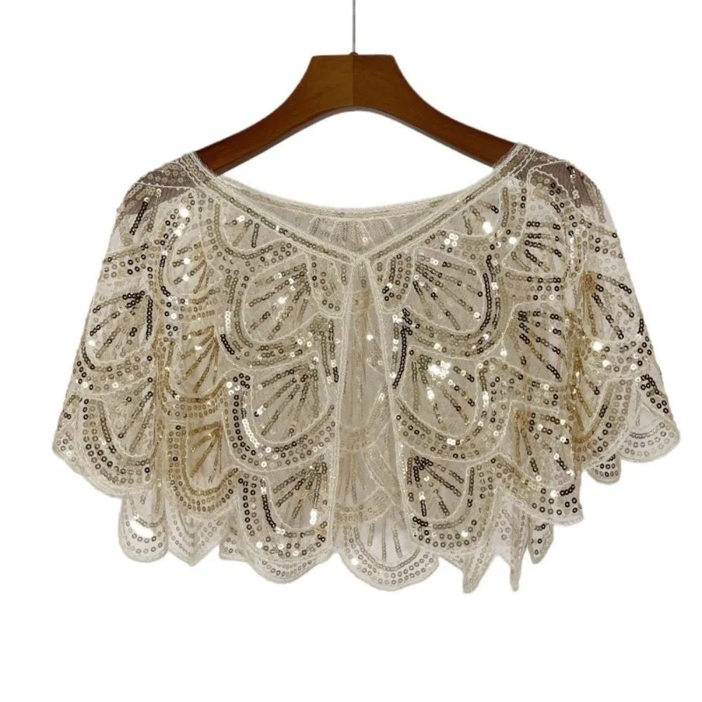 Art Deco Hollowed-out Shawl Beaded Sequin Shoulder Cover Vintage Lace Knitwear Art Deco
Art Deco Hollowed-out Shawl Beaded Sequin Shoulder Cover Vintage Lace Knitwear Art Deco