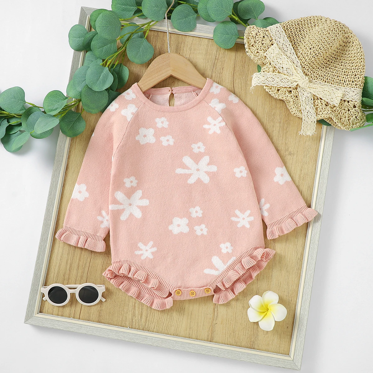 Cotton Baby Girls Floral Bodysuits Long Sleeve Crew Neck Knitted Newborn Infant Onesie Outfits 0-18m Toddler One Piece Jumpsuits
Cotton Baby Girls Floral Bodysuits Long Sleeve Crew Neck Knitted Newborn Infant Onesie Outfits 0-18m Toddler One Piece Jumpsuits
