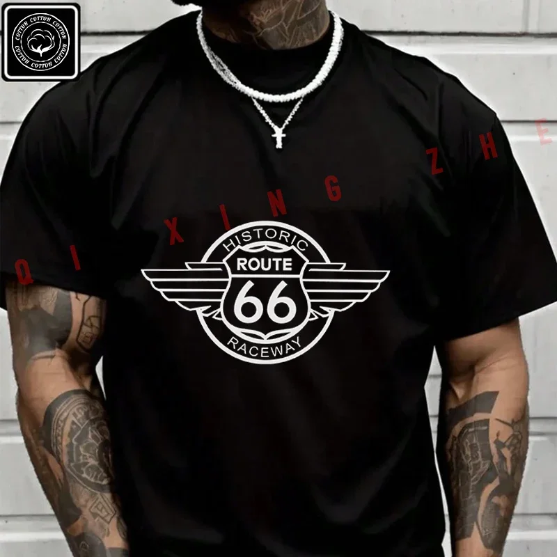 ROUTE 66 Historic Raceway USA Biker Custom Motorcycle T-Shirt Cotton Fans Men New Fashion Summer Short SleeveO-Neck T Shirt
ROUTE 66 Historic Raceway USA Biker Custom Motorcycle T-Shirt Cotton Fans Men New Fashion Summer Short SleeveO-Neck T Shirt