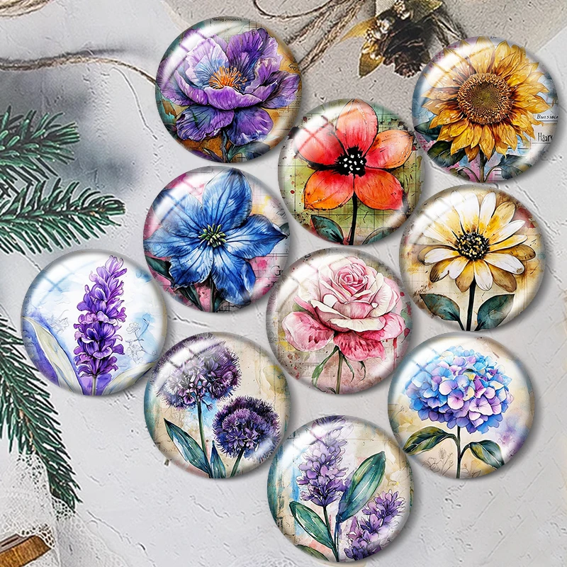 Vintage Flowers 12/18/20/25mm glass cabochon bracelet pendant rings for jewelry demo earrings back Making findings
Vintage Flowers 12/18/20/25mm glass cabochon bracelet pendant rings for jewelry demo earrings back Making findings