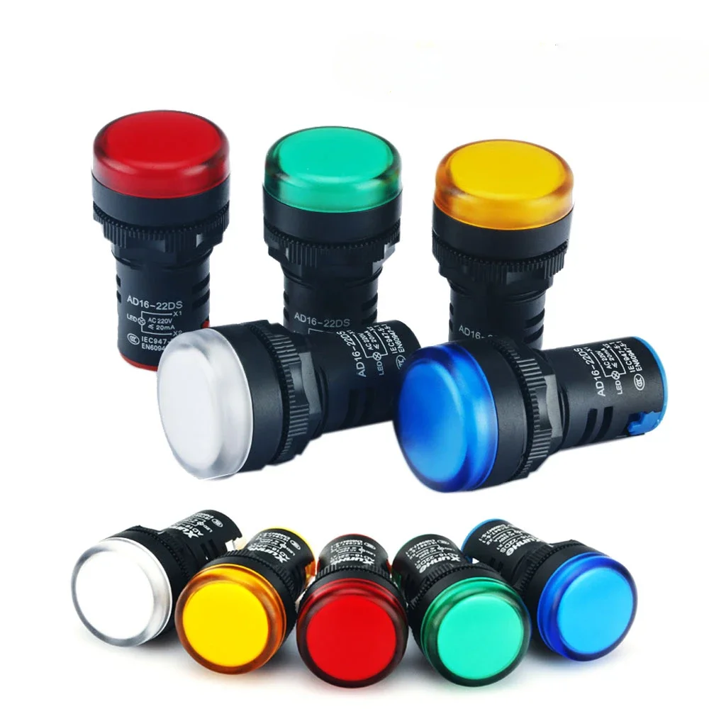 1pcs 12V 24V 110V 220V 380V 22mm Panel Mount LED Power Indicator Pilot Signal Light Lamp
1pcs 12V 24V 110V 220V 380V 22mm Panel Mount LED Power Indicator Pilot Signal Light Lamp