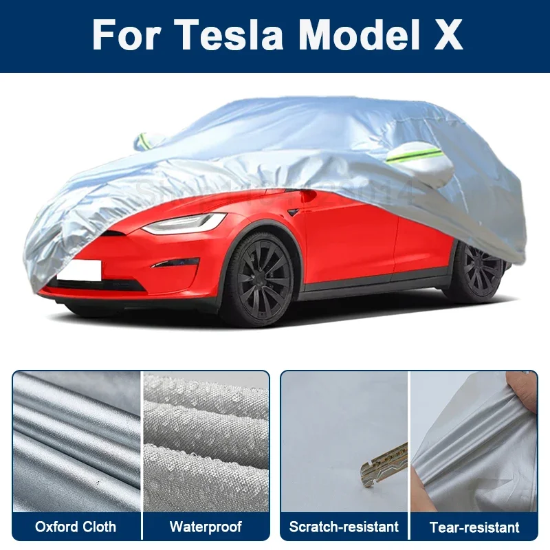 Outdoor Full Car Cover For Tesla Model X with Reflective Strips Waterproof Snowproof Dustproof UV Protection Exterior Accessory
Outdoor Full Car Cover For Tesla Model X with Reflective Strips Waterproof Snowproof Dustproof UV Protection Exterior Accessory