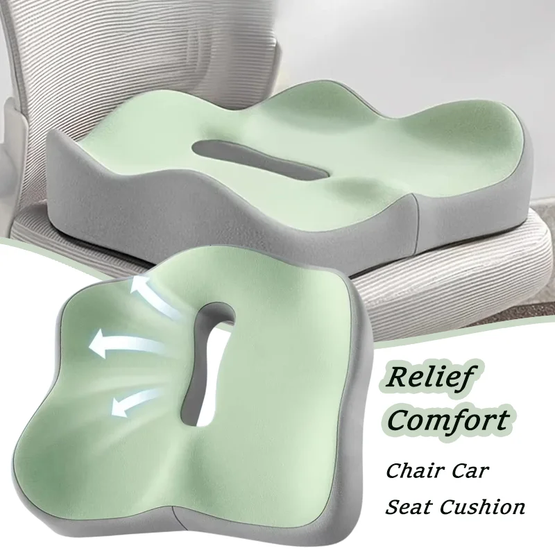 Tailbone Sciatica Back Pain Relief Cushion Non Slip Memory Foam Prostate Cushion Comfort Chair Car Seat Cushion with Cover
Tailbone Sciatica Back Pain Relief Cushion Non Slip Memory Foam Prostate Cushion Comfort Chair Car Seat Cushion with Cover