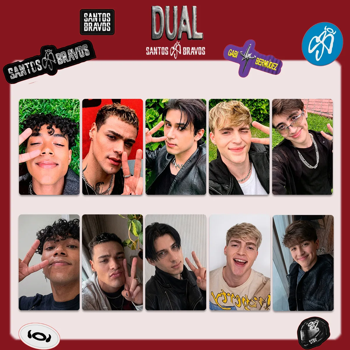 5/PCS New Popular Boy Group SANTOS BRAVOS New Album DUAL Peripheral Postcards Special Bonus Card Lucky Card Collection Card
5/PCS New Popular Boy Group SANTOS BRAVOS New Album DUAL Peripheral Postcards Special Bonus Card Lucky Card Collection Card