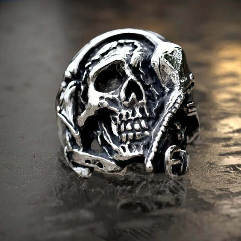 Gothic Retro Creative Crack Skull Ring Men's Fashion Personality Hip Hop Punk Pinky Ring Accessories Gift
Gothic Retro Creative Crack Skull Ring Men's Fashion Personality Hip Hop Punk Pinky Ring Accessories Gift