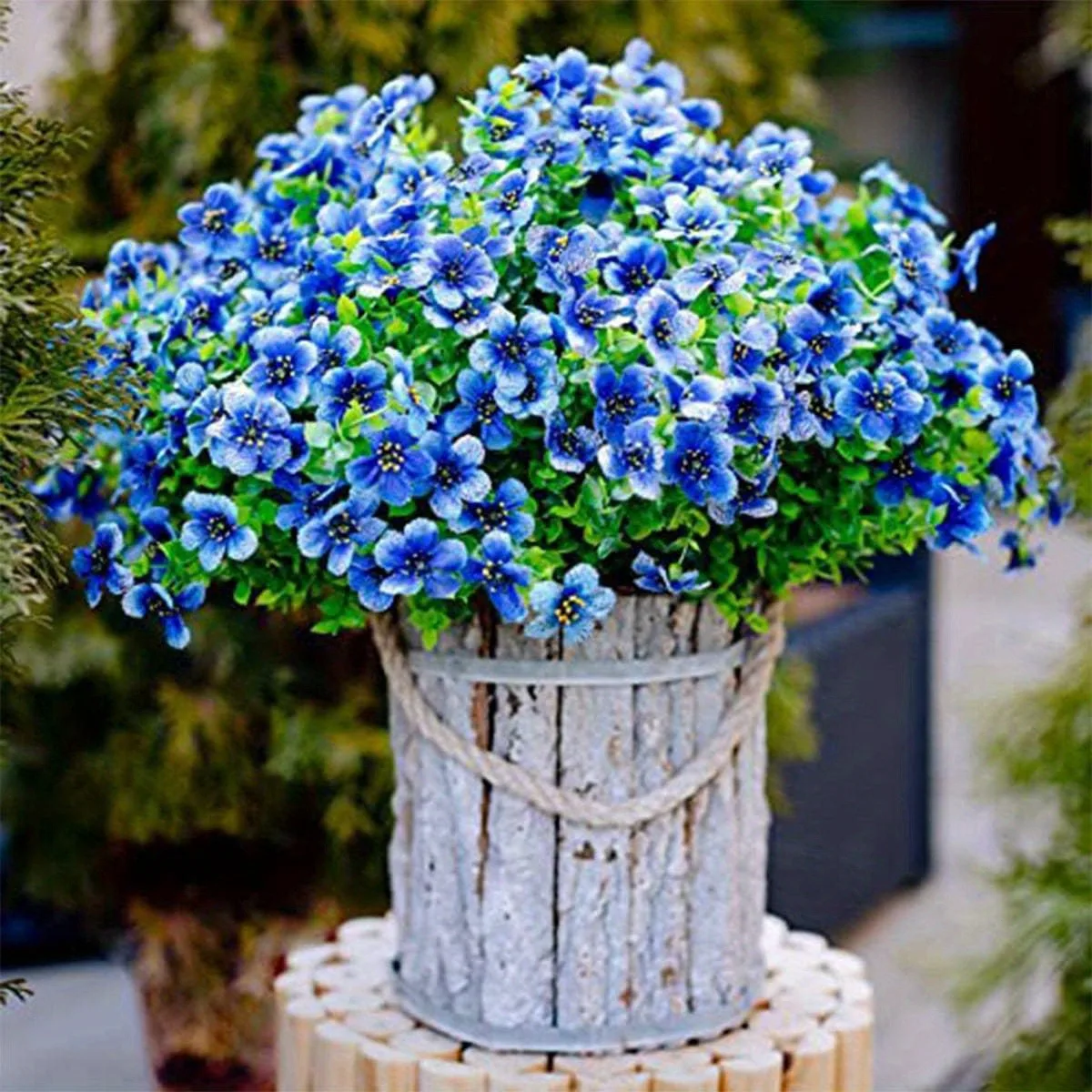 6 Bundles Artificial Flower Eucalyptus Violet Uv Resistant Fake Plants Plastic Plant for Indoor Outdoor Living Room
6 Bundles Artificial Flower Eucalyptus Violet Uv Resistant Fake Plants Plastic Plant for Indoor Outdoor Living Room