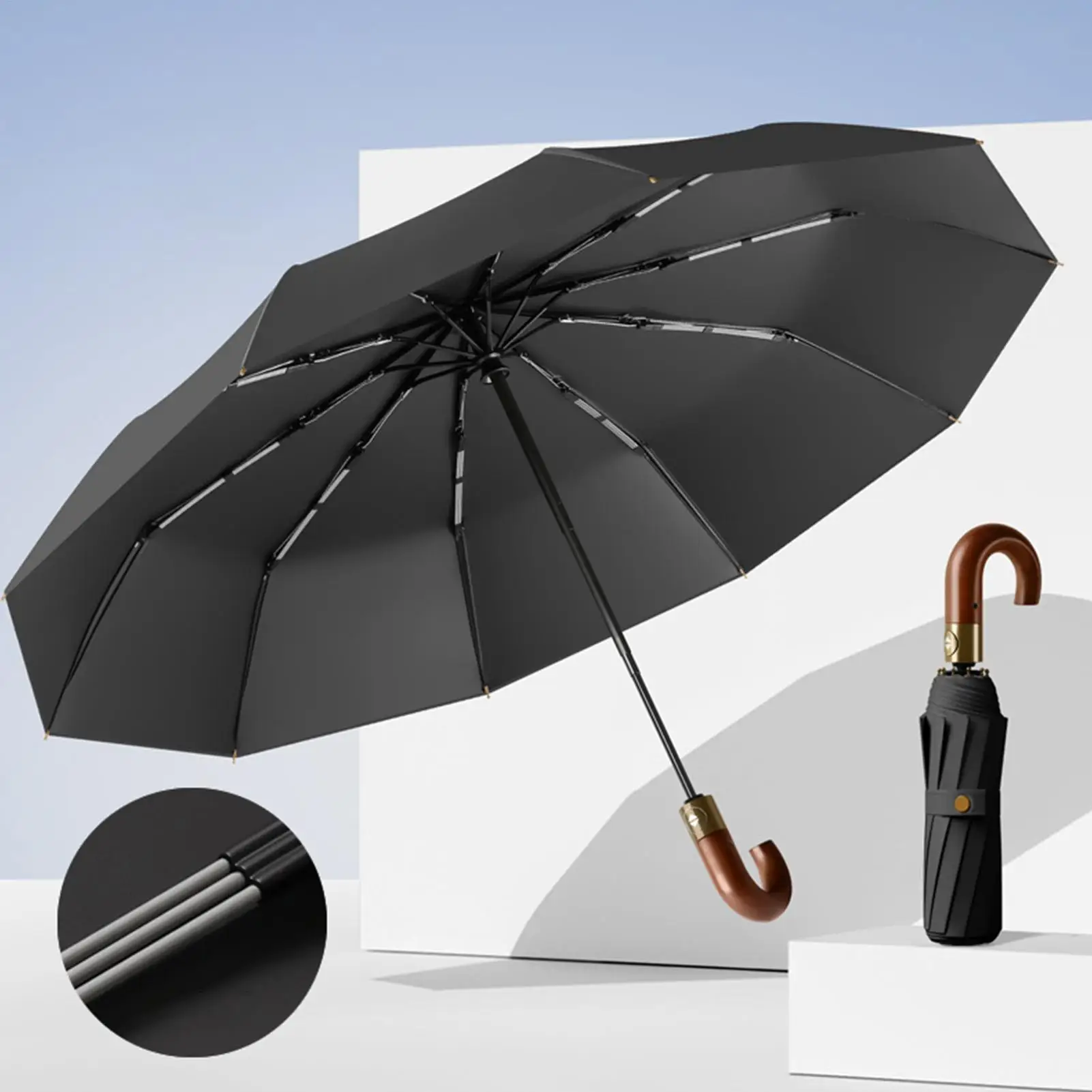 Automatic Folding Umbrella Rainproof UV Protection Foldable Travel Umbrella For Women Men Travelers Students Tourists Daily
Automatic Folding Umbrella Rainproof UV Protection Foldable Travel Umbrella For Women Men Travelers Students Tourists Daily