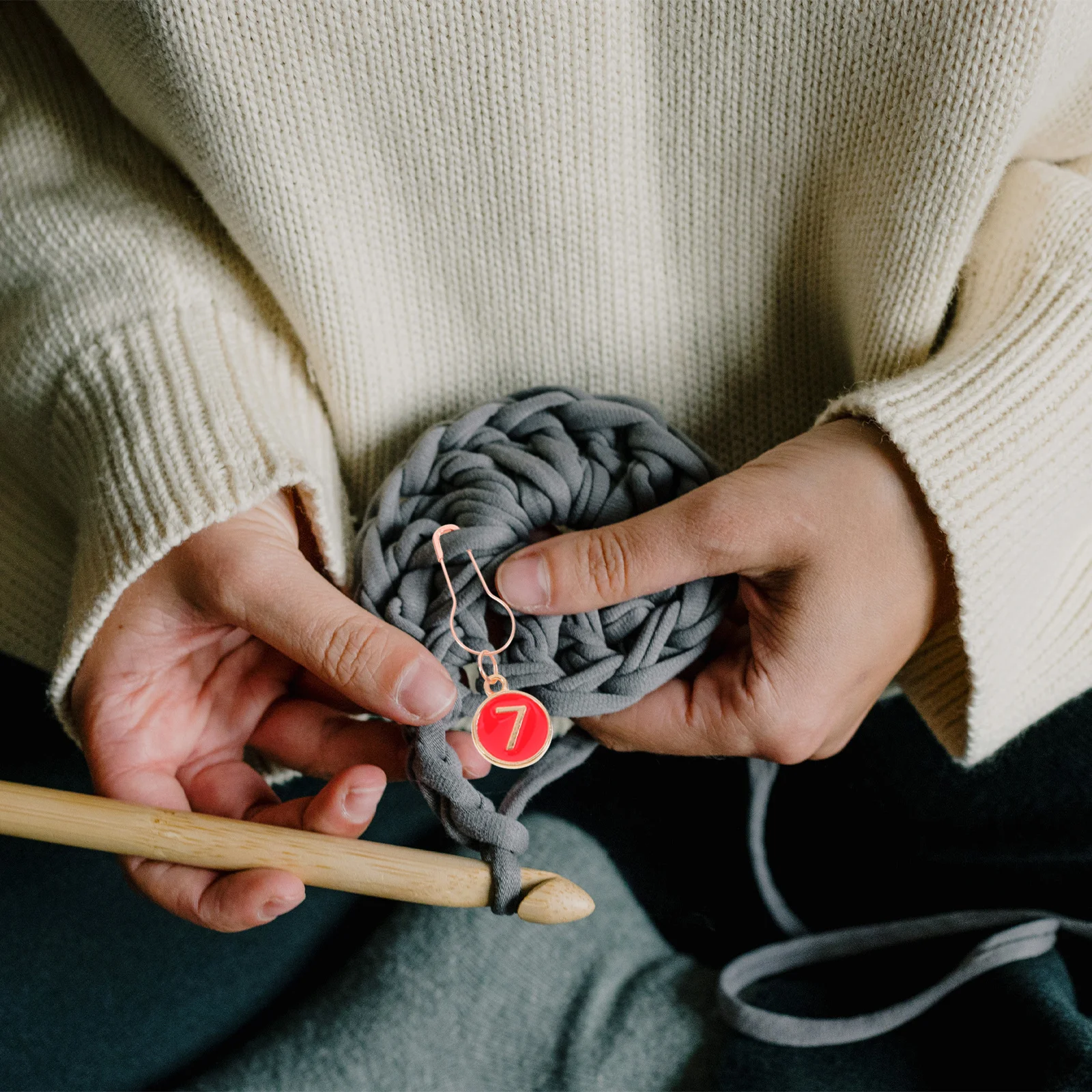 10 Pcs Crochet Place Markers Row Counter Knitting Accessories Alloy Colored for Crocheting
10 Pcs Crochet Place Markers Row Counter Knitting Accessories Alloy Colored for Crocheting