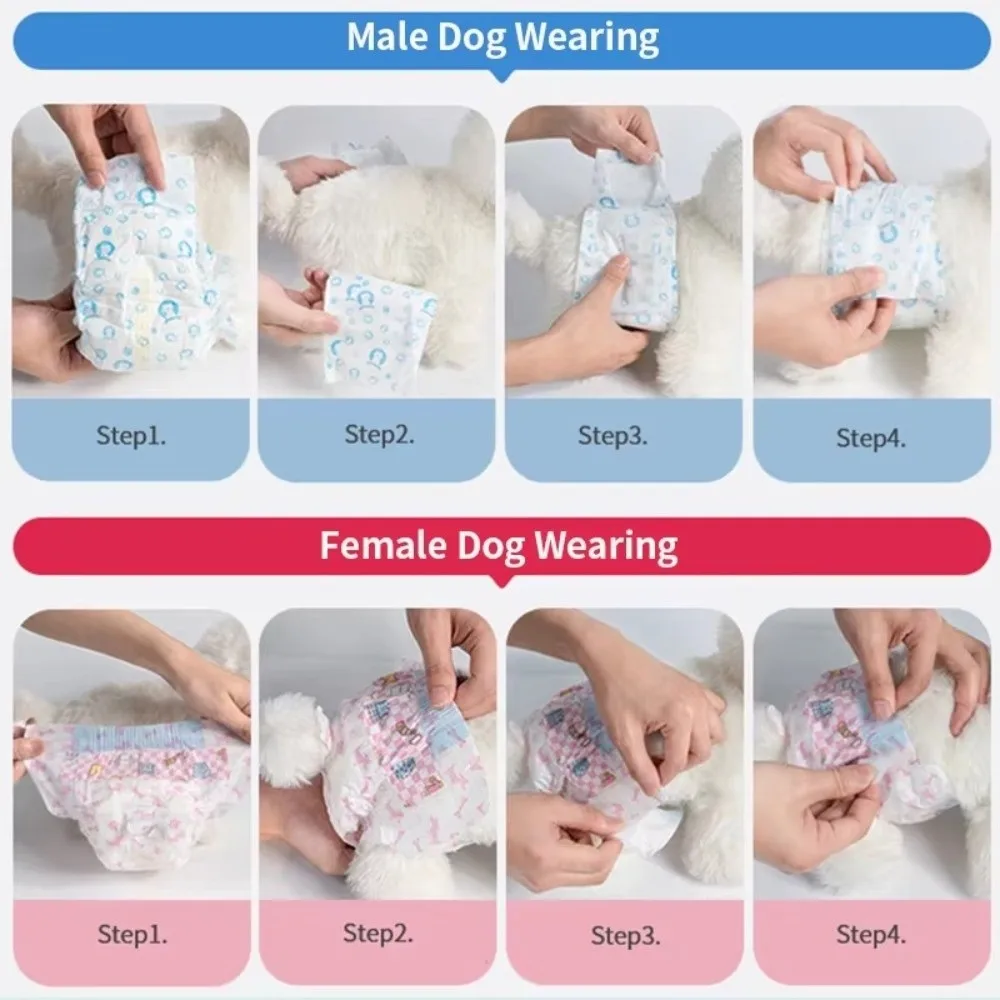 New Soft Disposable Dog Diapers Female Male Dogs Leak Proof Doggie Diaper Puppy Shorts Super Absorbent Nappies Pants
New Soft Disposable Dog Diapers Female Male Dogs Leak Proof Doggie Diaper Puppy Shorts Super Absorbent Nappies Pants