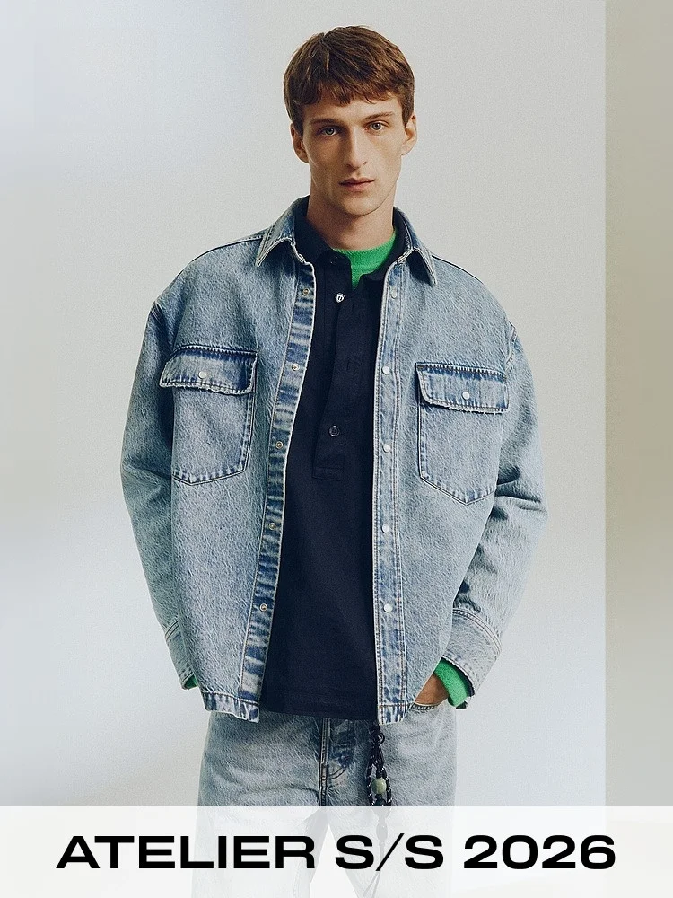 Atelier HM Men's Denim Shirt Standard Fit Fashionable Summer New Style Long Sleeve PU Material Daily Wear 1340138
Atelier HM Men's Denim Shirt Standard Fit Fashionable Summer New Style Long Sleeve PU Material Daily Wear 1340138