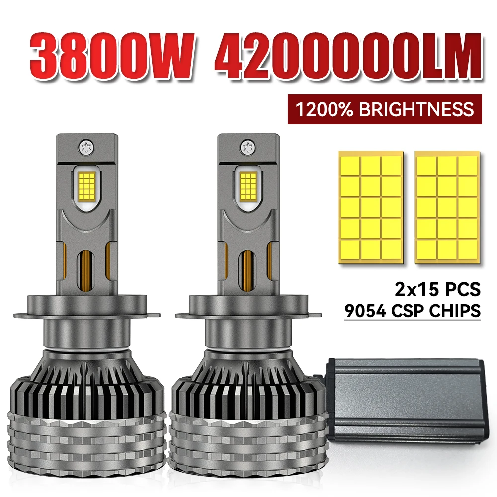 3800W H7 H4 H11 Led Car Headlight Bulbs 4 Copper Tubes 4200000LM 9054 CSP Canbus H1 9005 HB3 9006 HB4 9012 9007 9008 Turbo Lamp
3800W H7 H4 H11 Led Car Headlight Bulbs 4 Copper Tubes 4200000LM 9054 CSP Canbus H1 9005 HB3 9006 HB4 9012 9007 9008 Turbo Lamp