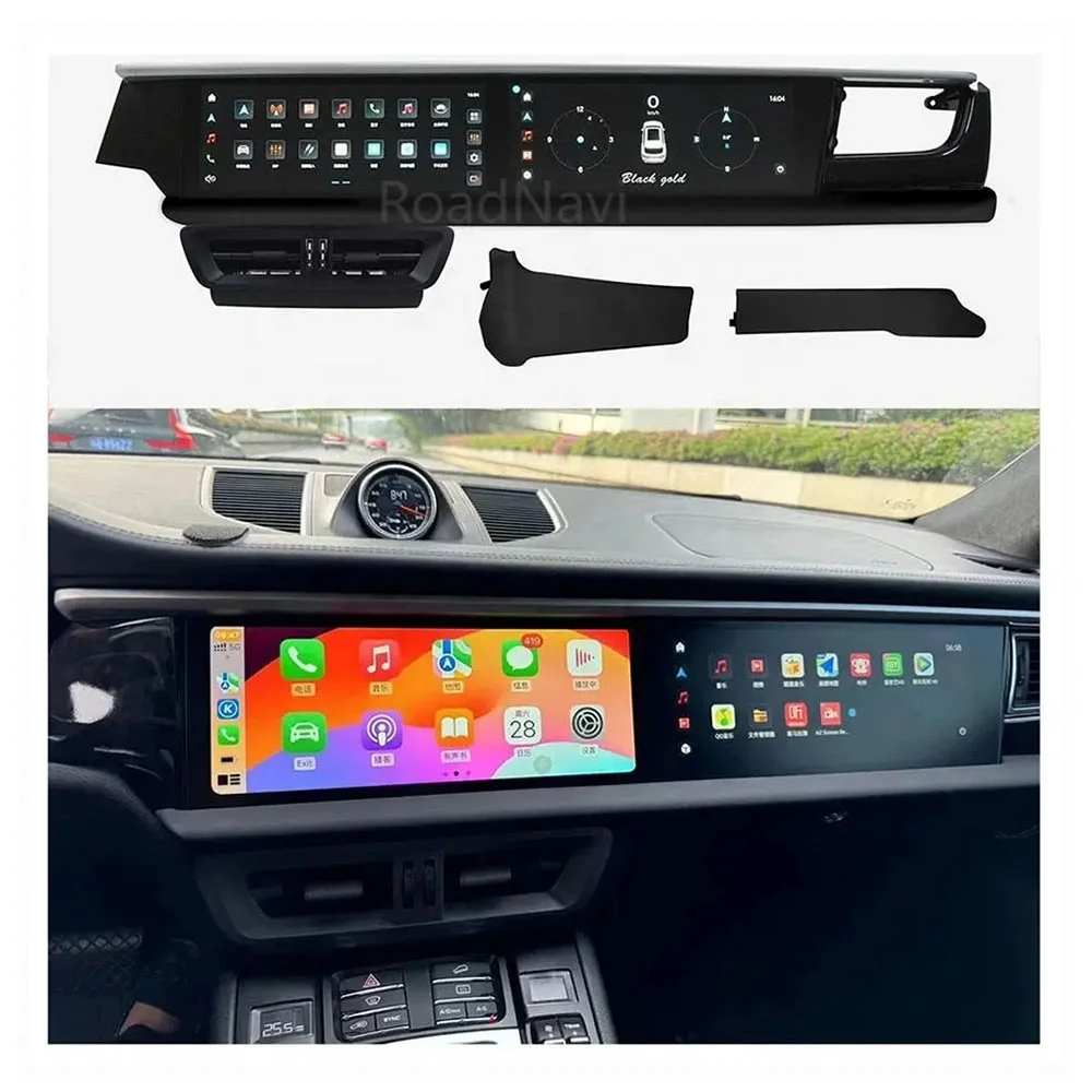 RoadNavi с двойным экраном Android, автомобильный радиоприемник, мультимедийный плеер дляporsche Macan 2014-2017, интеллектуальная система CarPlay GPS 4G 360
RoadNavi с двойным экраном Android, автомобильный радиоприемник, мультимедийный плеер дляporsche Macan 2014-2017, интеллектуальная система CarPlay GPS 4G 360