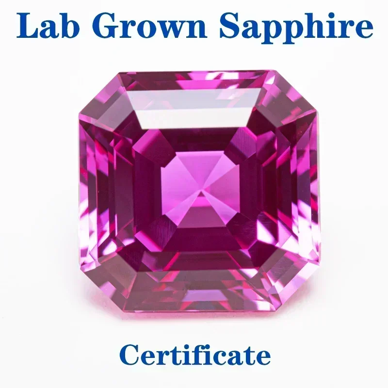 Top Lab Grown Sapphire Hot Pink Color Square Chamfer Cut VVS1 Selectable AGL Certificate Charms DIY for Jewelry Making Materials
Top Lab Grown Sapphire Hot Pink Color Square Chamfer Cut VVS1 Selectable AGL Certificate Charms DIY for Jewelry Making Materials
