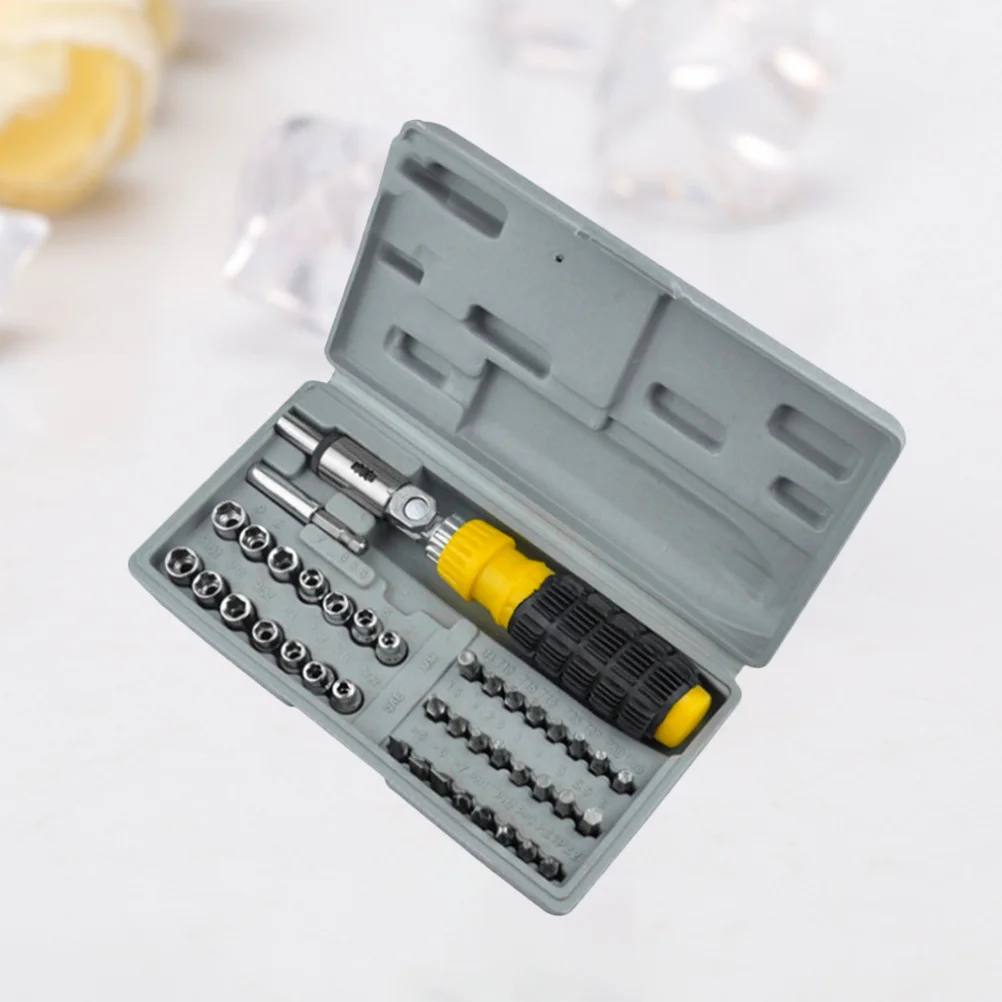 41pcs Multifunctional Hand Tool Set Reversible Ratchet Screwdriver For Car Repair Wrench Hand Tools
41pcs Multifunctional Hand Tool Set Reversible Ratchet Screwdriver For Car Repair Wrench Hand Tools