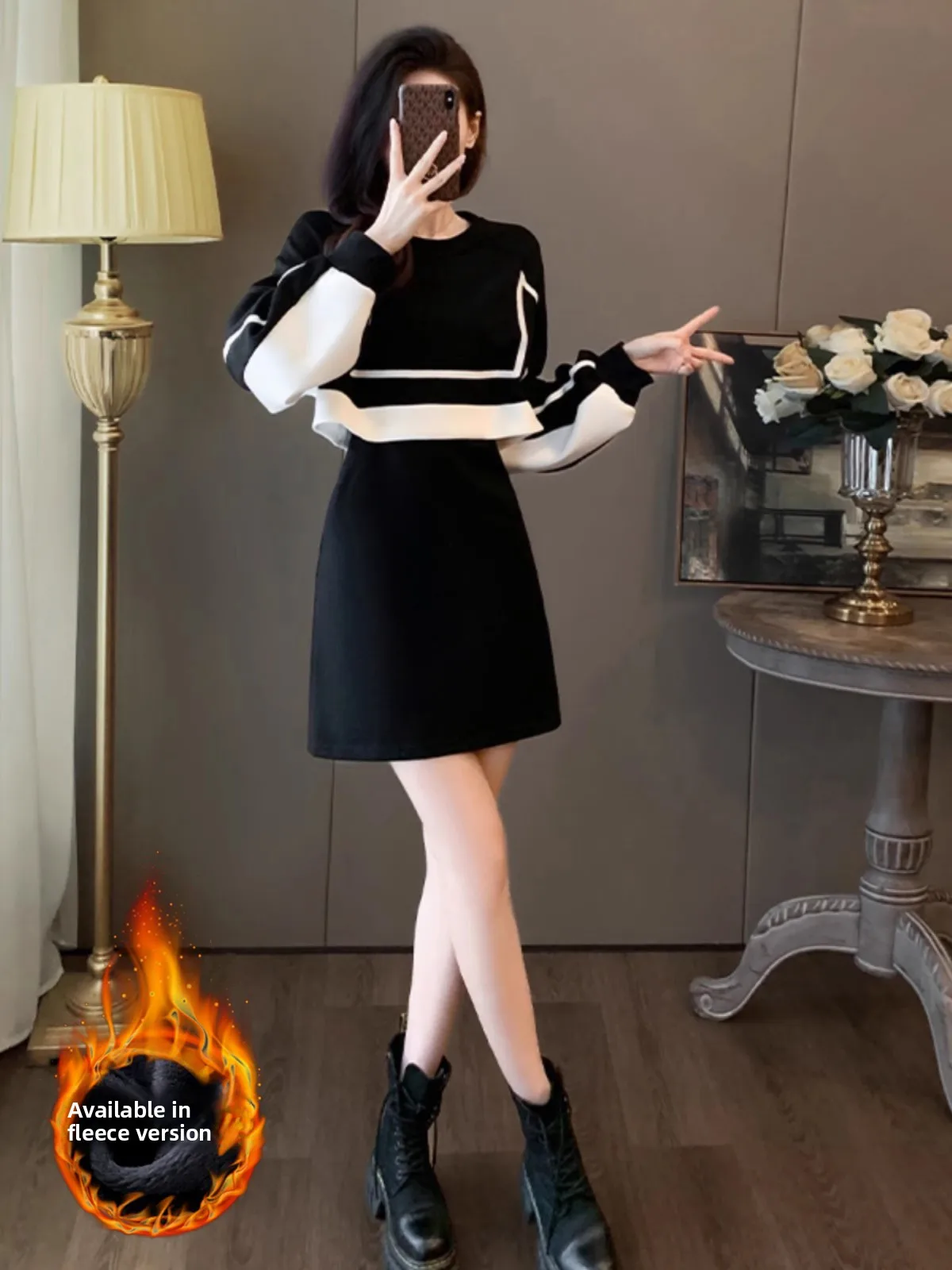 Fashionable Casual Fleece Lined Hooded Dress Women's Autumn Winter New Style Age Reduction Waist Cinching Two-Piece Look Litt...
Fashionable Casual Fleece Lined Hooded Dress Women's Autumn Winter New Style Age Reduction Waist Cinching Two-Piece Look Litt...