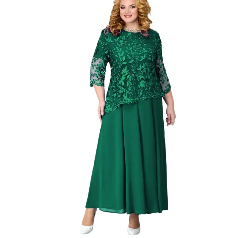 Plus Size Long Dresses Female Embroidery Floral Elegant Party Dresses Clothes for Chubby Big Size Women Clothing
Plus Size Long Dresses Female Embroidery Floral Elegant Party Dresses Clothes for Chubby Big Size Women Clothing