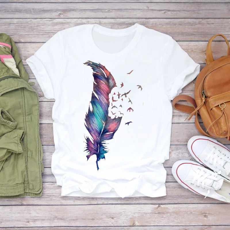 Women Feather Bird Cartoon Watercolor 90s Fashion Clothes Lady T-shirts Top Womens T Shirt Ladies Stylish Ladies Tee T-Shirt
Women Feather Bird Cartoon Watercolor 90s Fashion Clothes Lady T-shirts Top Womens T Shirt Ladies Stylish Ladies Tee T-Shirt