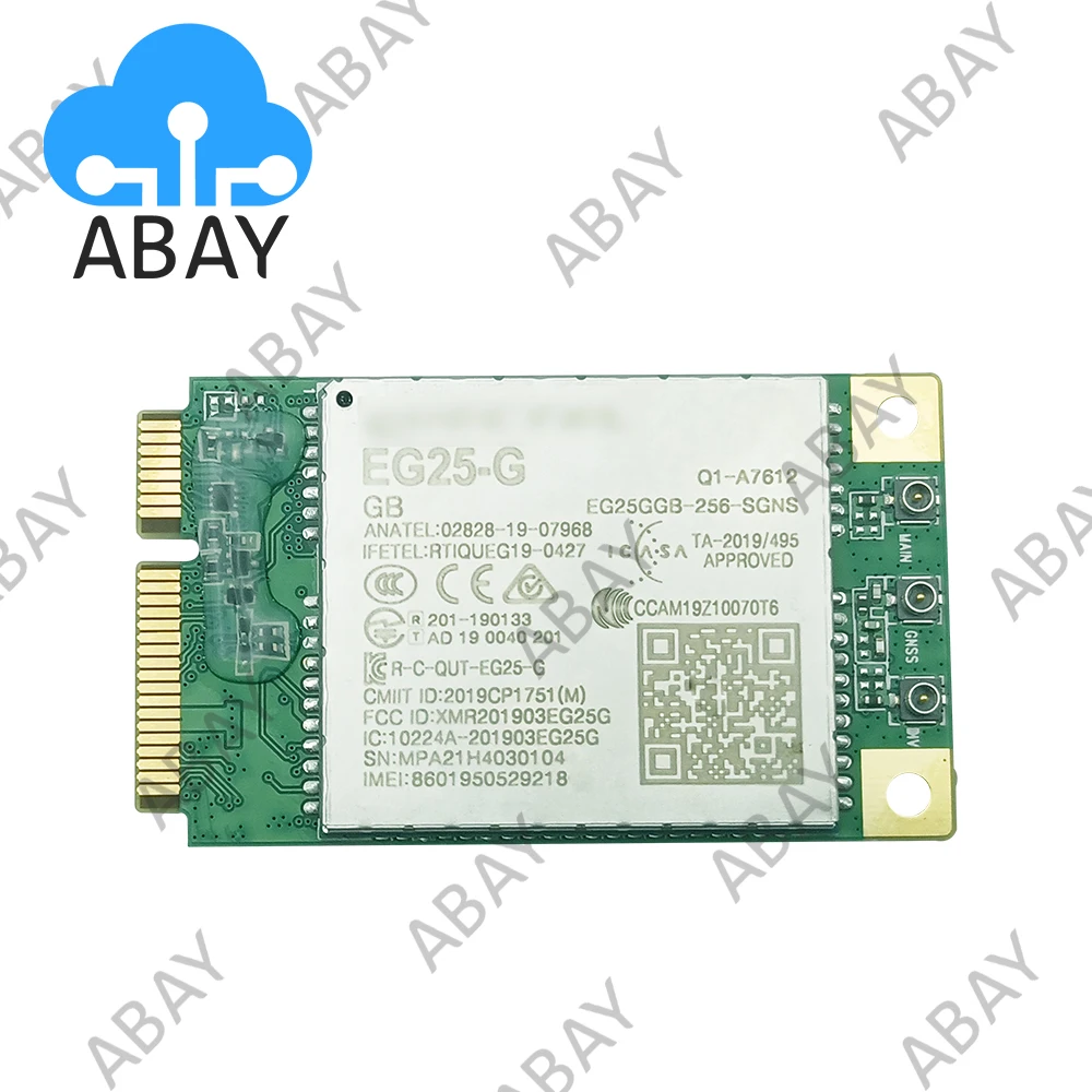 Quectel EG25-G EG25GGB-MINIPCIE No SIM Card Solt / EG25GGB-MINIPCIE-S With Card Slot Global LTE Cat-4 4G Module
Quectel EG25-G EG25GGB-MINIPCIE No SIM Card Solt / EG25GGB-MINIPCIE-S With Card Slot Global LTE Cat-4 4G Module