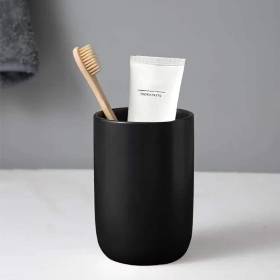 Matte Toothbrush Holders for Bathrooms - 1 Cups Ceramic Toothbrush Toothpaste Holders, Bathroom Tumbler Cup Reusable Toothbrush
Matte Toothbrush Holders for Bathrooms - 1 Cups Ceramic Toothbrush Toothpaste Holders, Bathroom Tumbler Cup Reusable Toothbrush