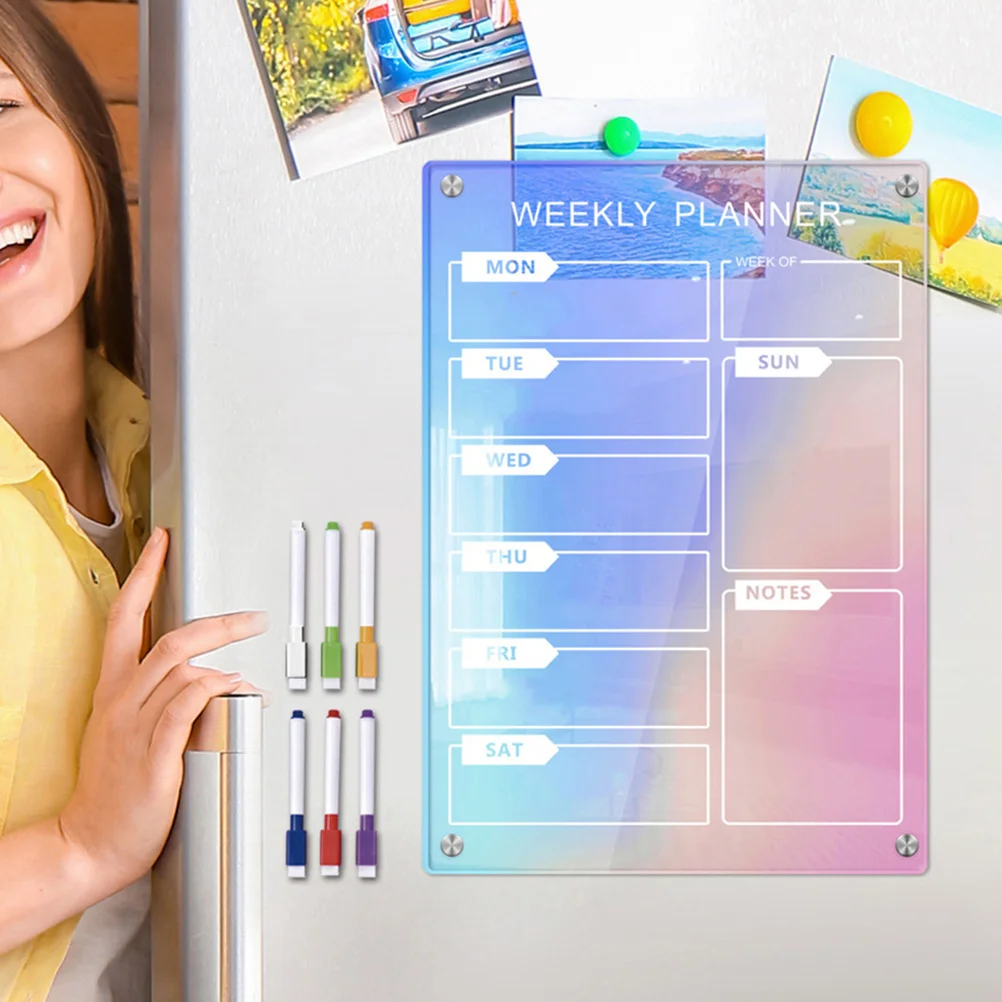 1Set Magnetic Acrylic Board for Wall Fridge Daily Planner to Do List Organizer Smooth Surface Practical Convenient Gift
1Set Magnetic Acrylic Board for Wall Fridge Daily Planner to Do List Organizer Smooth Surface Practical Convenient Gift