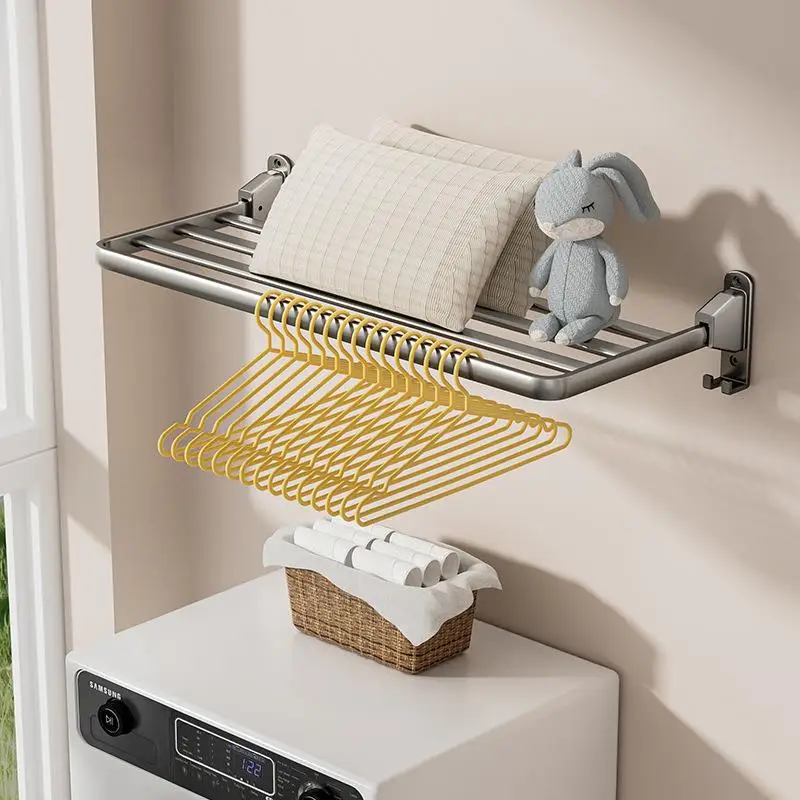 Aluminum Alloy Wall-Mounted Clothes Drying Rack No-Punching Doll Shoe Drying Holder Vertical Clothesline Storage Organizer
Aluminum Alloy Wall-Mounted Clothes Drying Rack No-Punching Doll Shoe Drying Holder Vertical Clothesline Storage Organizer